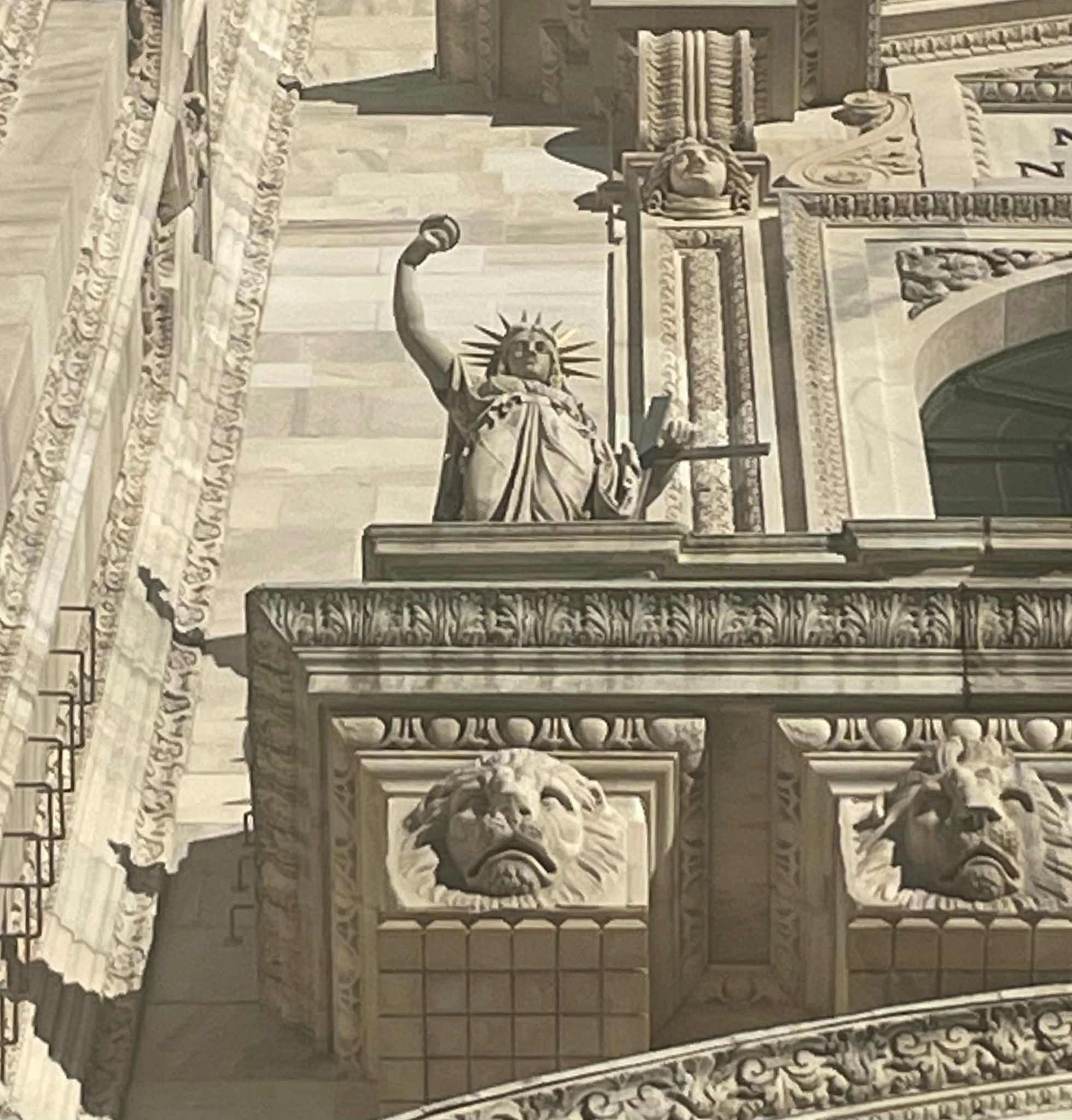 Statua della Libertà sul Duomo